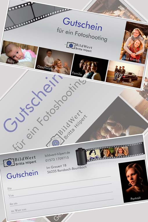 Gutschein Fotoshooting Ransbach-Baumbach Bildwert Hilpert