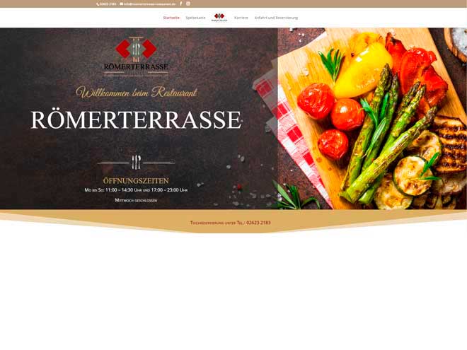 Webdesign Restaurant