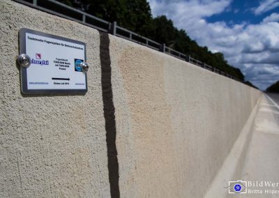 Industriefotografie Baustellenfotografie Fahrzeugrueckhaltesystem Autobahn