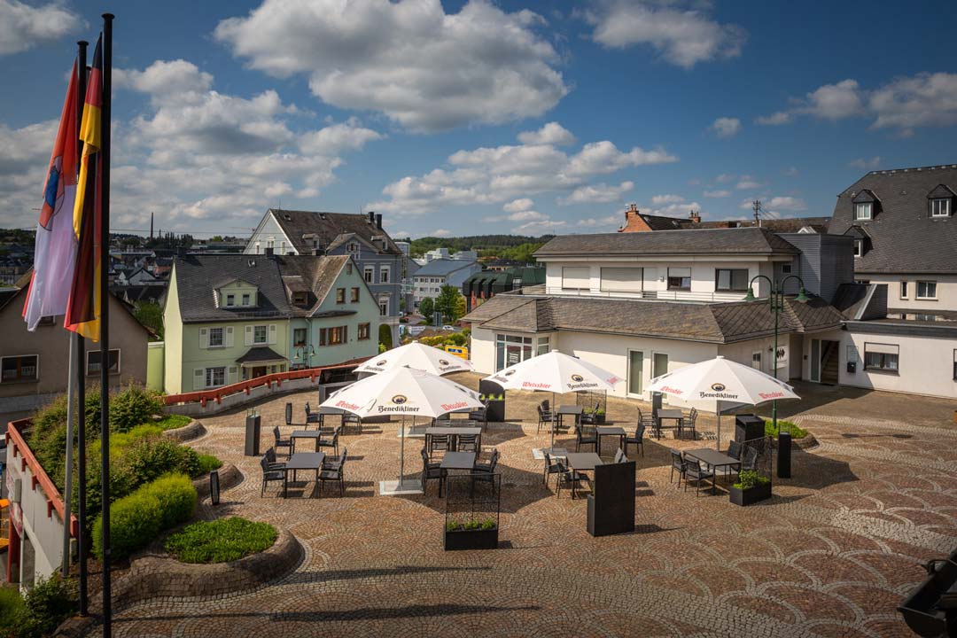 Luftbildaufnahme im Auftrag des Restaurants Römerterrasse