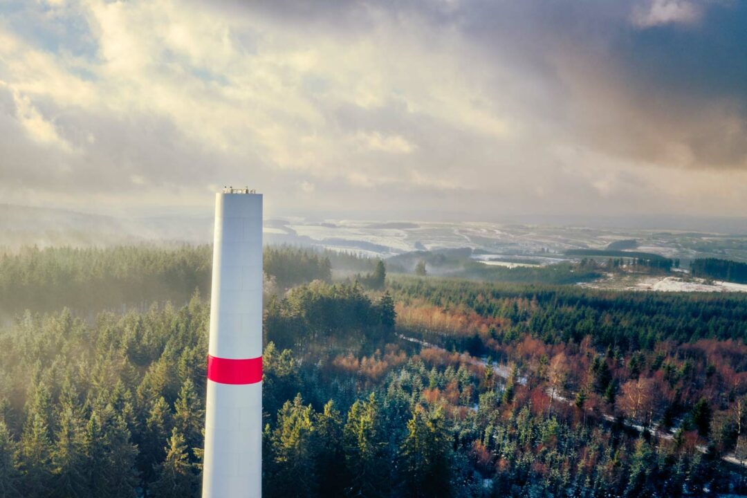 Baustellenfotografie für RES: Fotografische Begleitung zum Bau eines Windparks in der Eifel.