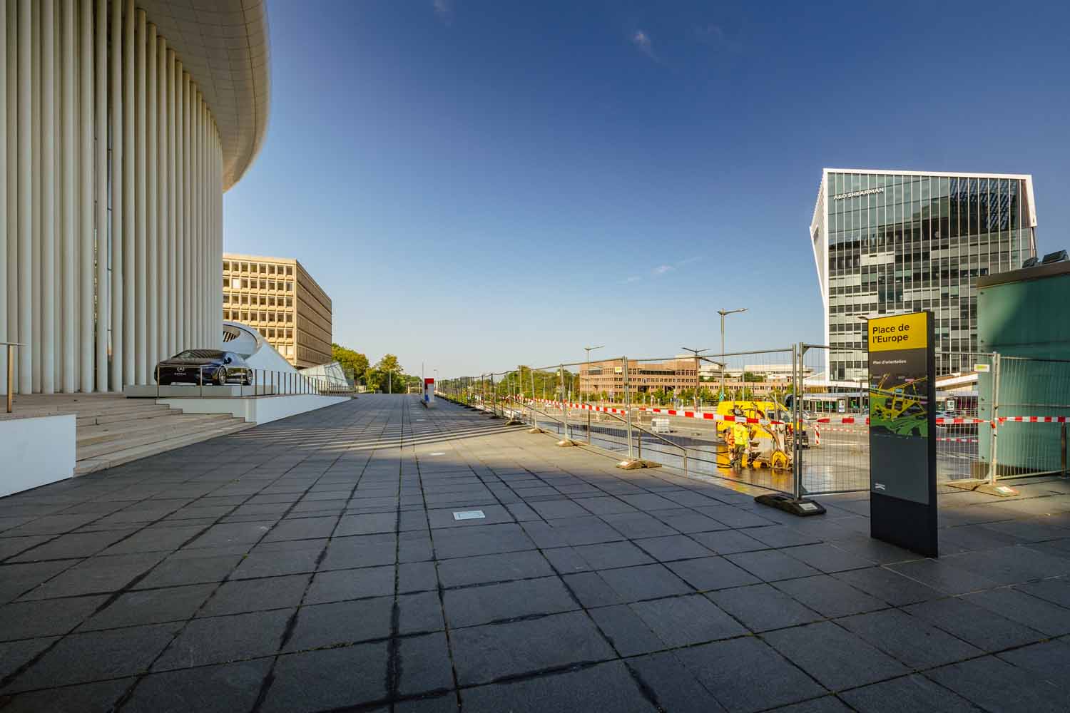 Baustelle auf dem Place de l'Europe Luxembourg